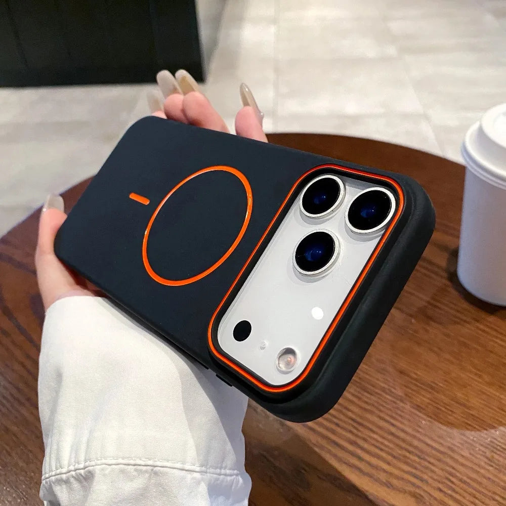 Magnetic Matte Soft iPhone Case
