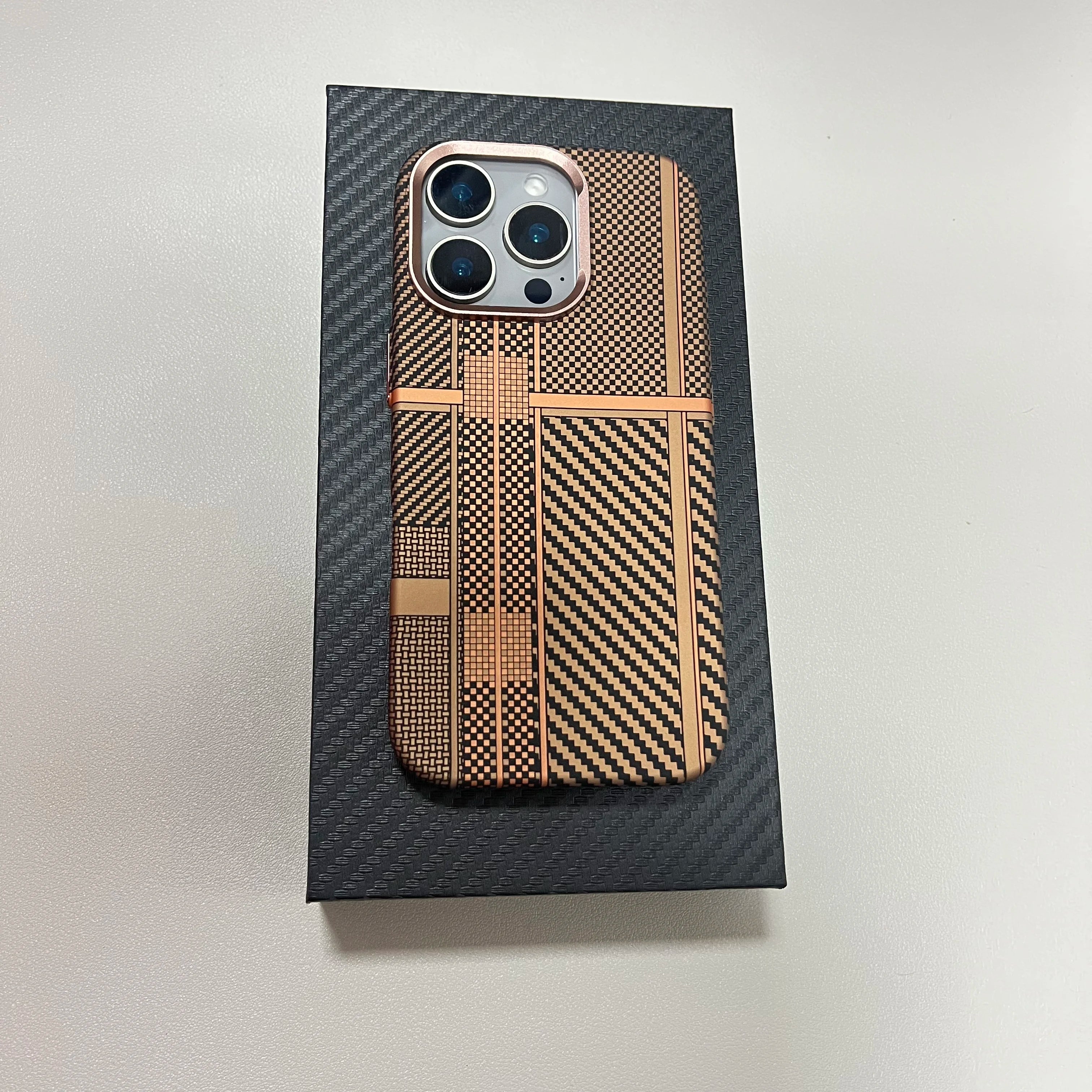 Carbon Fiber Texture 3D Relief iPhone Case
