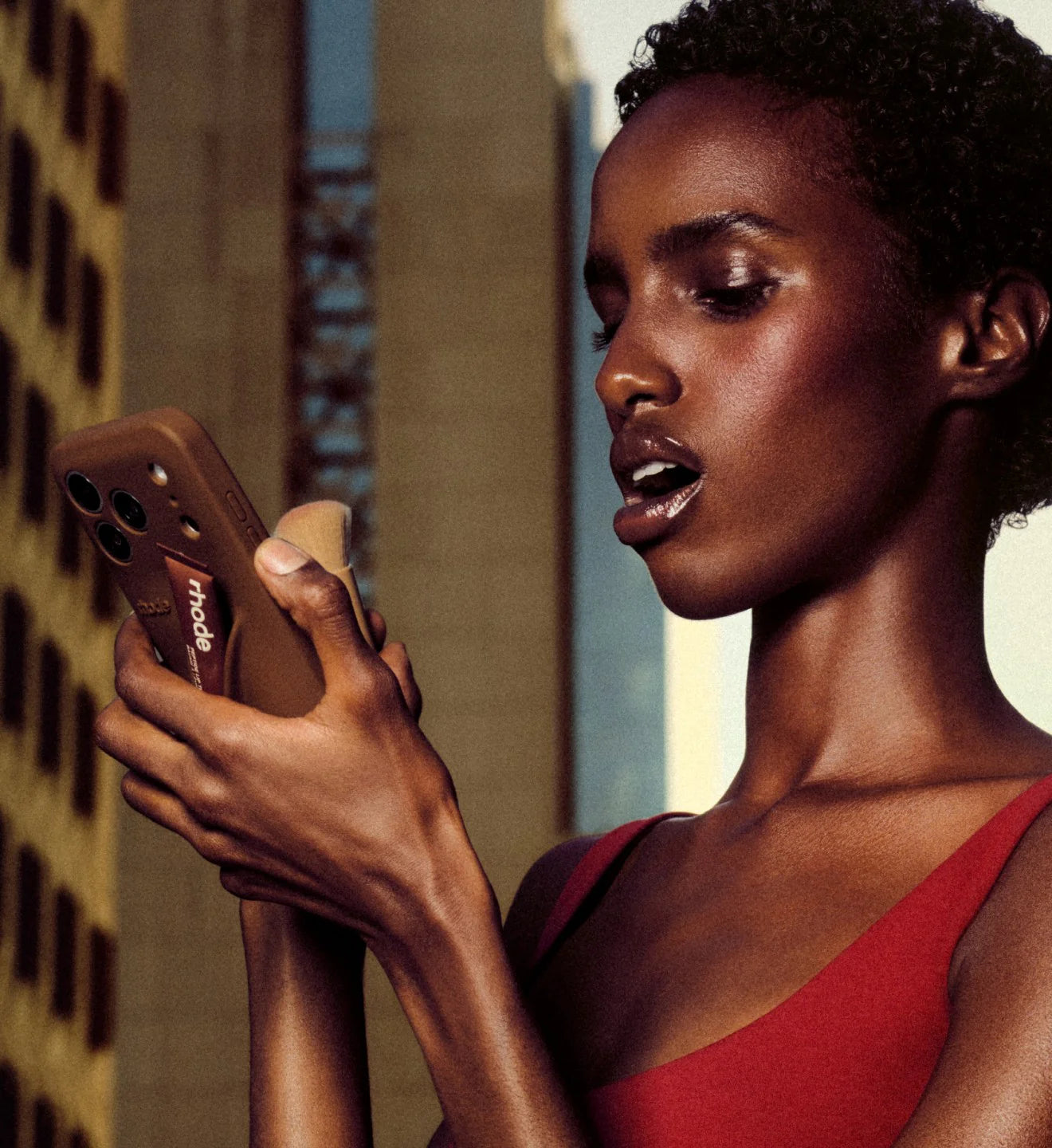 Rhode With Box Lipstick iPhone Case